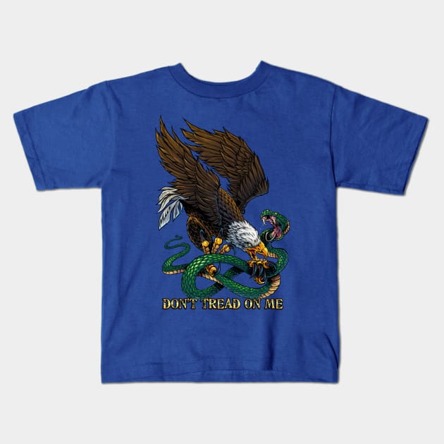 Don't Tread On Me Kids T-Shirt by FlylandDesigns